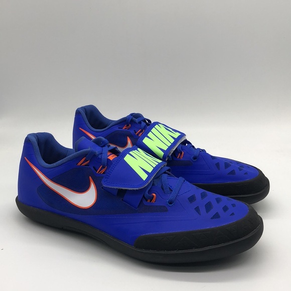 New Men’s Nike Zoom SD 4 White/Blue Track Throwing Shoe 685135-400 NWOB - Picture 2 of 5